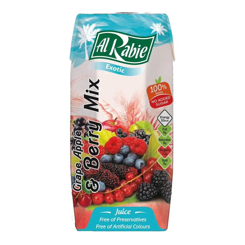 ALRABIE JUICE GRAPE APPLE&BERRY MIX