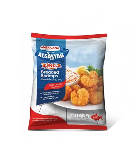 AMERICANA FROZEN BREADED SHRIMPS HOT&CRUNCGY