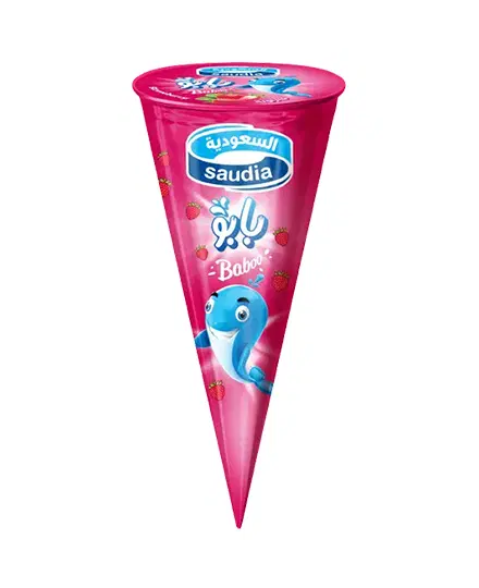 ICE CREAM BABOO CONE STRAWBERRY
