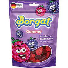 BORGAT GUMMY CANDY RASEBESSRY & BLACKBERRY