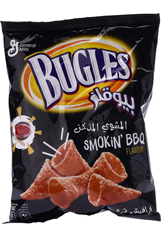 BUGLES CORN SNACKS SMOKIN BBQ