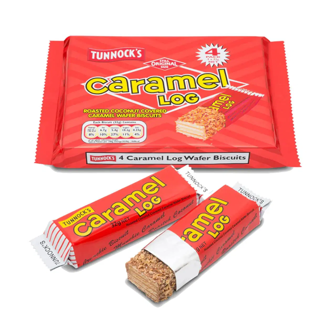 CARAMEL LOG WAFER