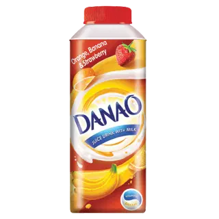 DANAO JUICE WITH MILK ORANGE STRAWBERRY