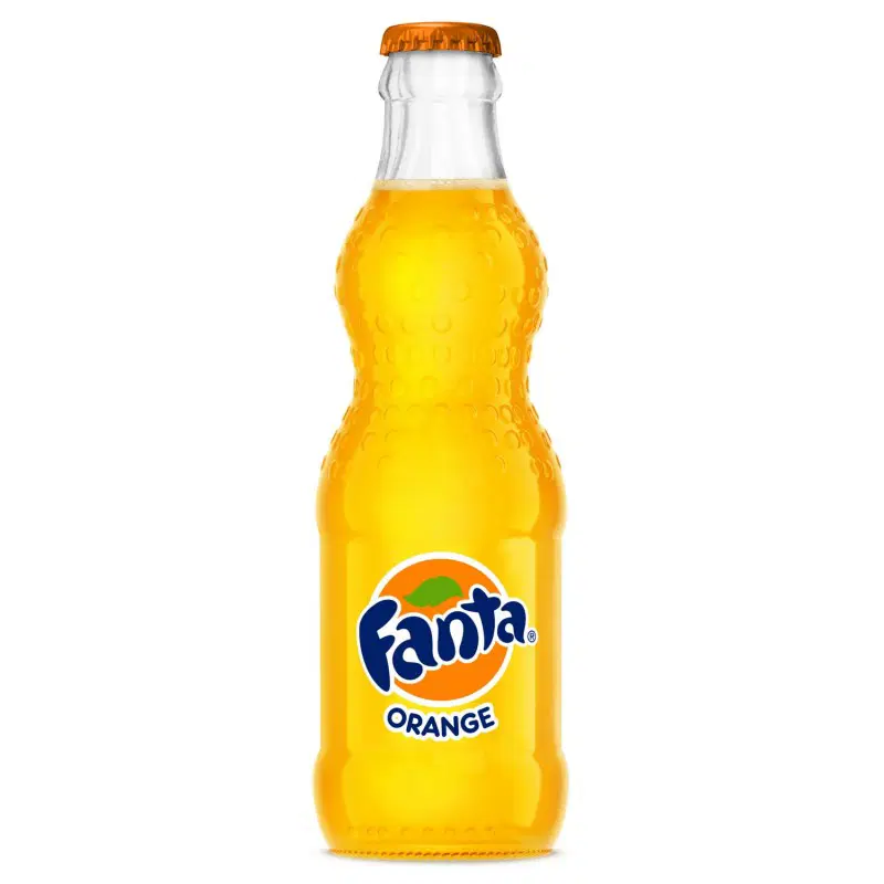 FANTA ORANGE GLASS BOTTLE