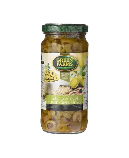 GREEN FARMS SLICED GREEN OLIVES