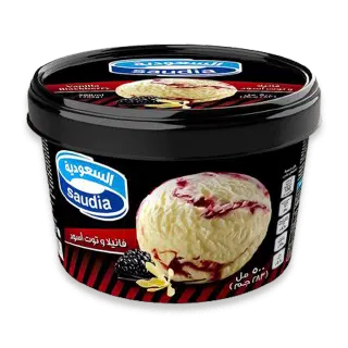 ICE CREAM SAUDIA VANILLA BLACKBERRY