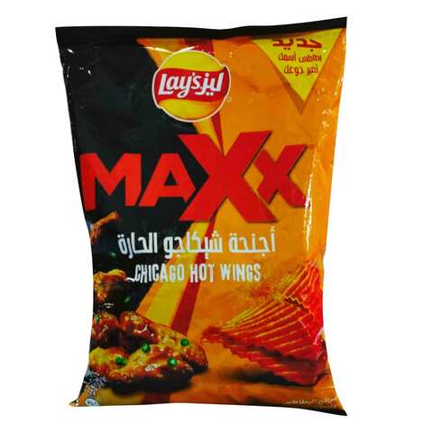ليز بطاطس ماكس أجنحة شيكاجو الحارة 160 جرام