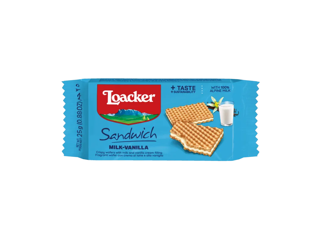 LOACKER SANDWICH MILK VANILA