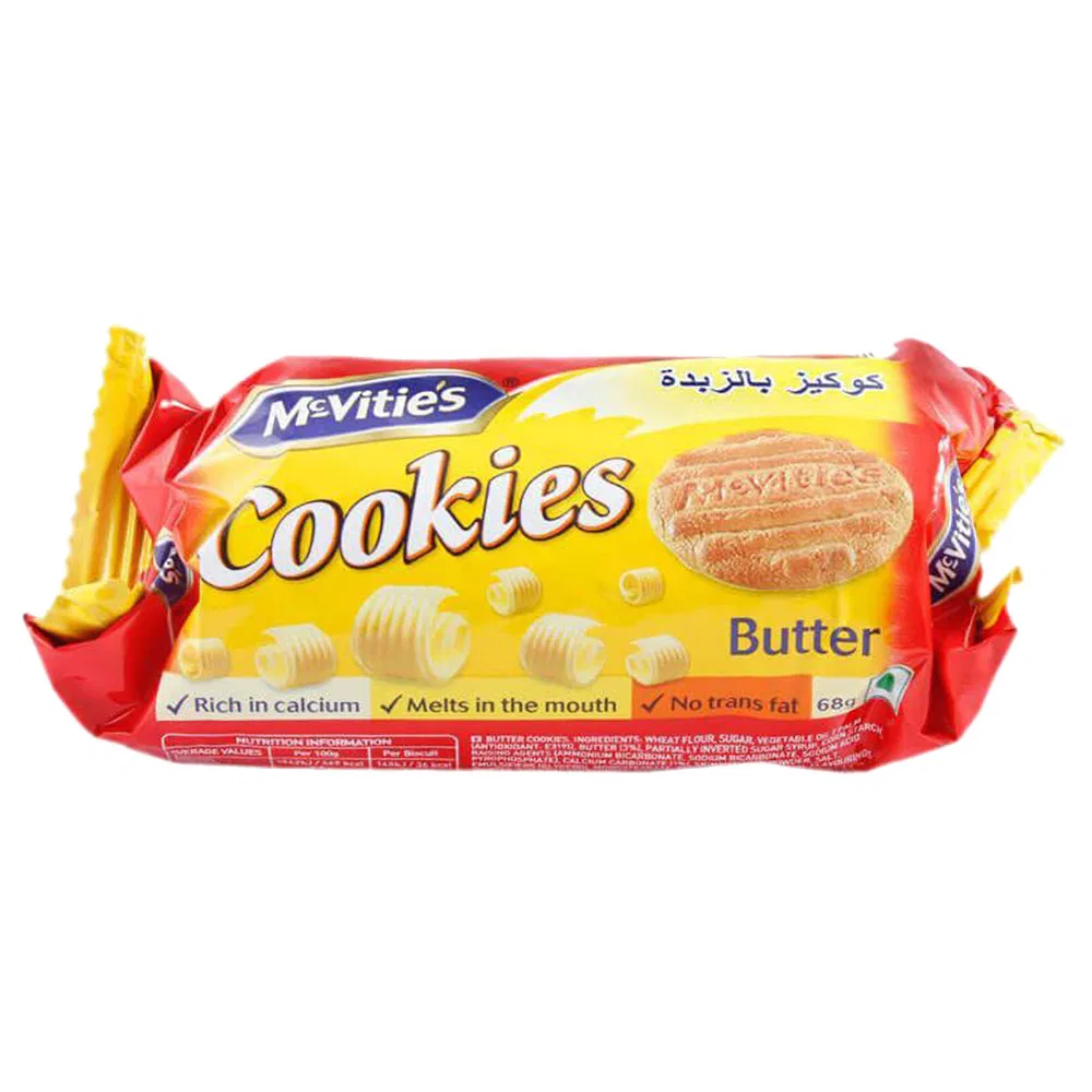 مكفيتيز كوكيز زبدة 68 جم