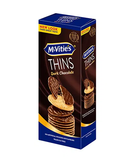 MCVITIES DIGESTIVE THINS DARK CHOCOLATE