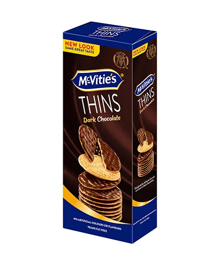 MCVITIES DIGESTIVE THINS DARK CHOCOLATE