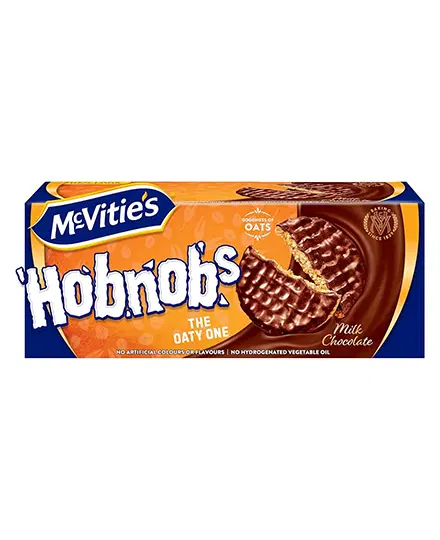 MCVITIES HOBNOBS OATS MILK CHOCOLATE