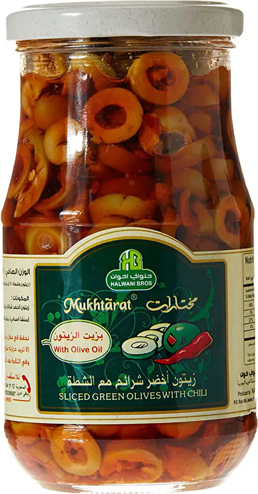 مختارات زيتون اخضر شرائم بالفلفل 325 جرام