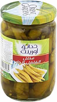 مخلل فلفل اخضر حدائق اورينت 340 جرام