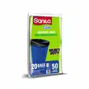 PLASTIC TRASH BAGS SANITA 50 GALLONS – image 1
