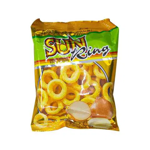 SUN RING PUFFED CRACKERS ONION