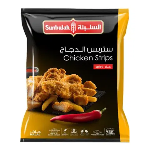 SUNBULAH FROZEN CHICKEN STRIPS SPICY