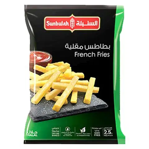 سنبله بطاطس مقلية مجمدة 2.5 كيلو