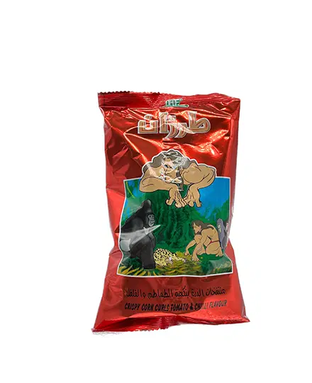 TARZAN CRISPY CORN CURLS TOMATO & CHILLI