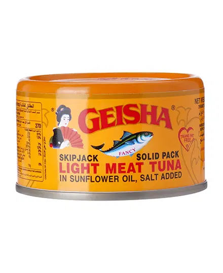 TUNA GEISHA IN SUNFLOWER OIL SALT ADDED