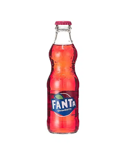 FANTA STRAWBERRY GLASS BOTTLE