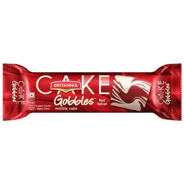 Britannia Gobbles Red Velvet Marble Cake flavoured