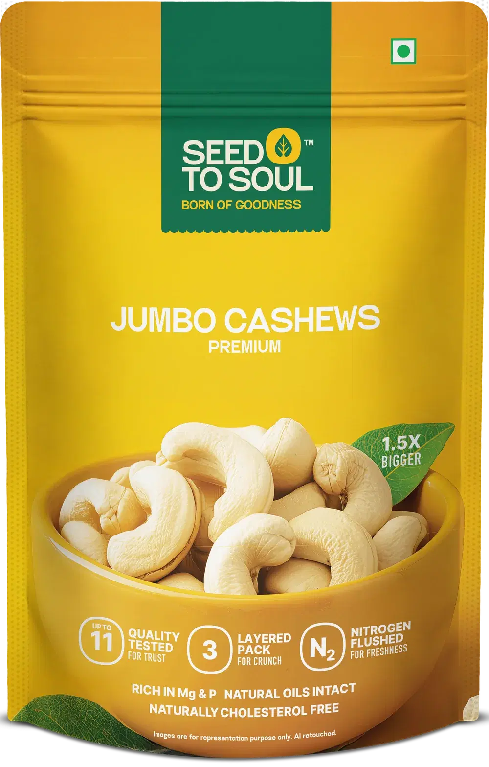 Seed To Soul Premium Jumbo Cashews