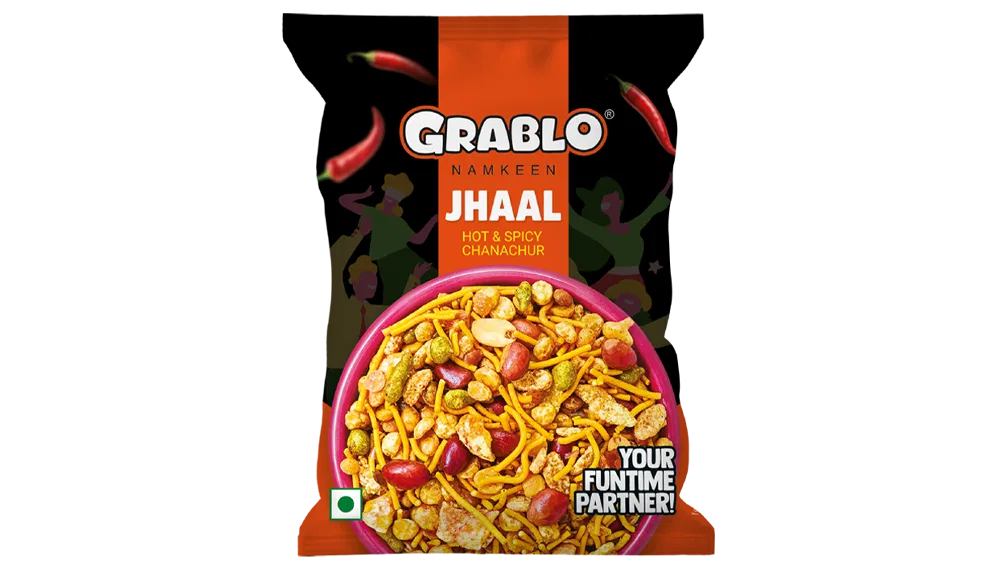 Grablo Namkeen Jhaal Hot and Spicy Chanachur