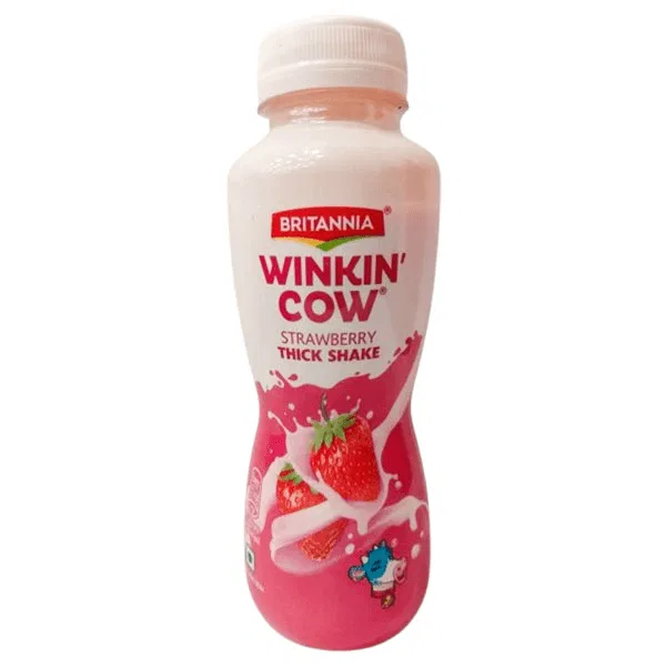 Britannia Winkin Cow Strawberry Thick Shake