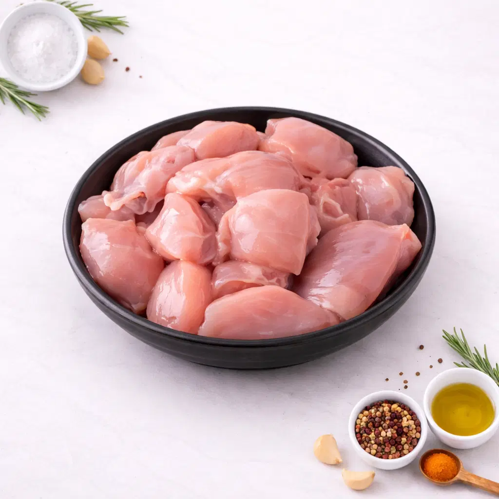 Fresh Curry Cut Chicken - Medium Pieces (Breast and Wings)