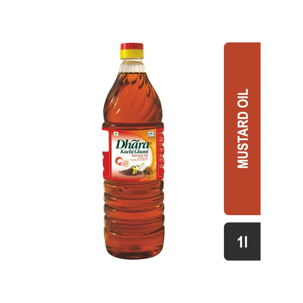 Dhara Kacchi Ghani Mustard Oil (Bottle)