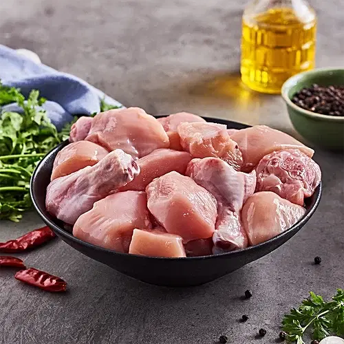Fresh Curry Cut Style Chicken-Medium Pieces (thighs and drumsticks)