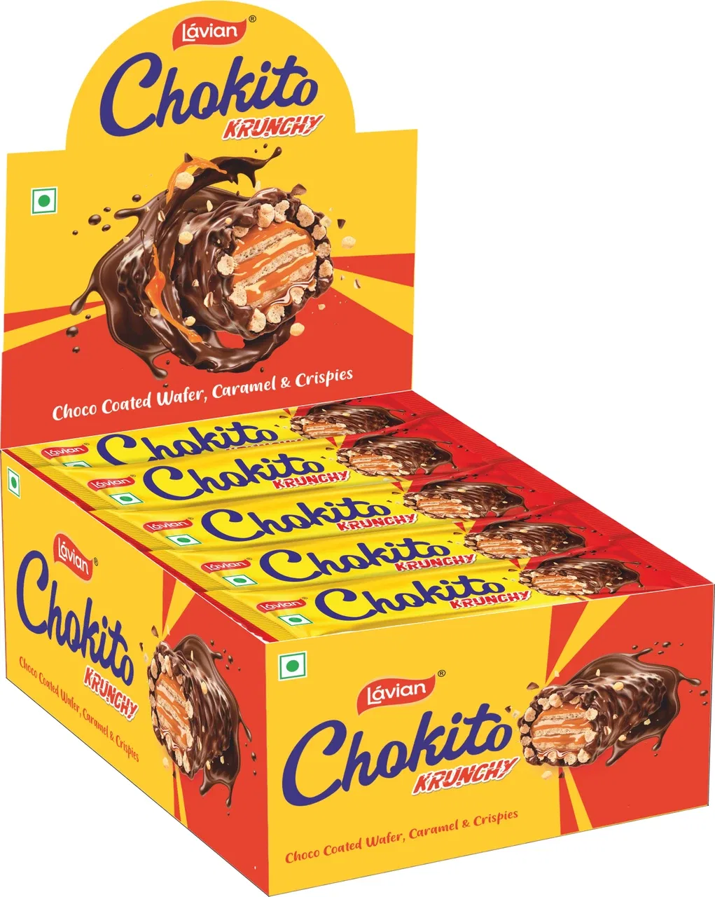 Lavian Chokito Krunchy Choco Coated Wafer (Single Pack)