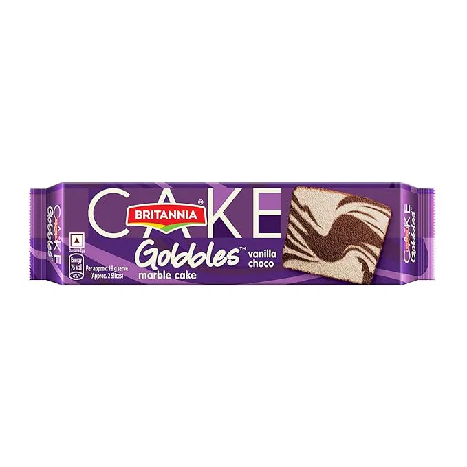 Britannia Gobbles Vanilla Choco Marble Cake 