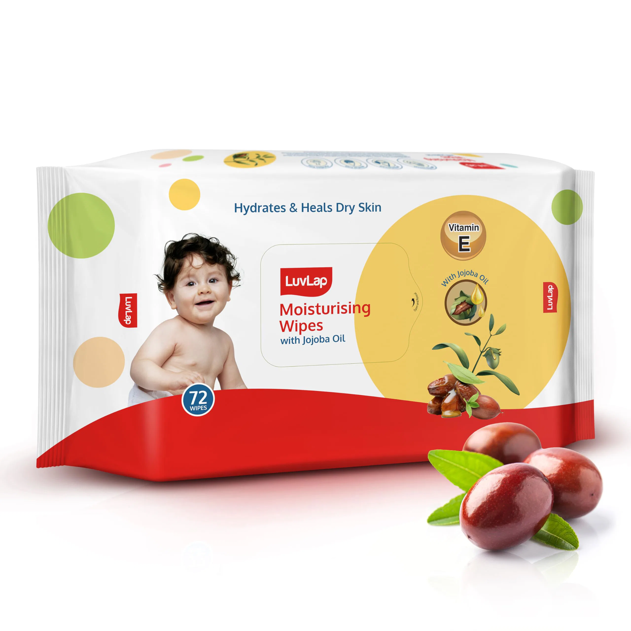 LuvLap Moisturising Wipes with Jojoba Oil