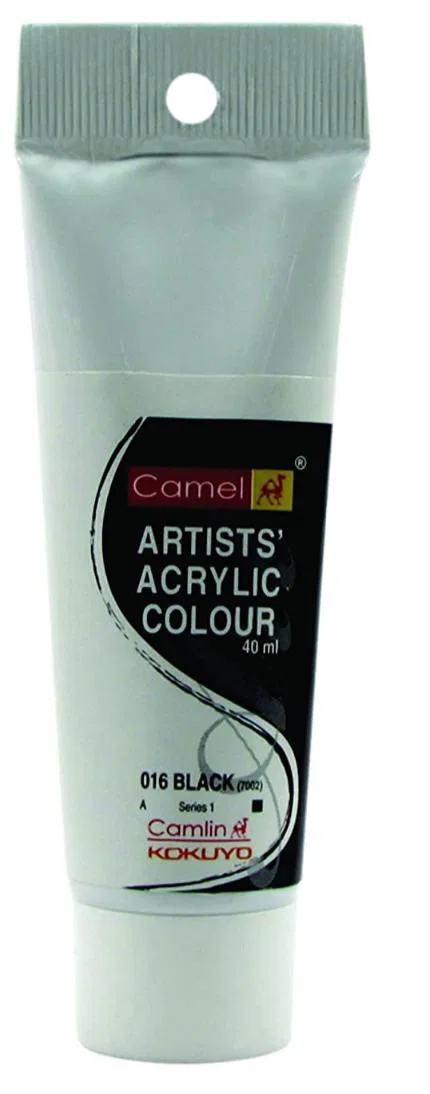 Camel Acrylic Colours Black