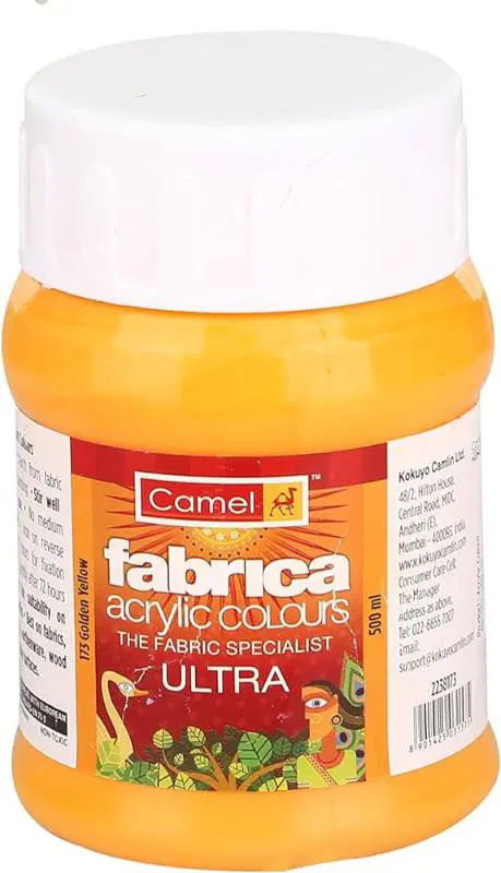 Camel Acrylic Colours Golden Yellow