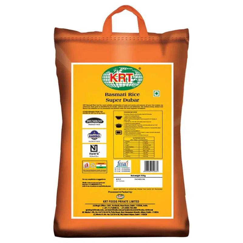 KRT Basmati Rice Dubar (5kg)
