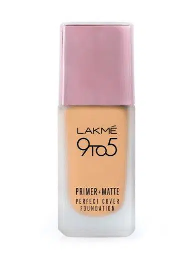 Lakme 9to5 Primer + Matte Perect Cover Foundation Warm Light W110