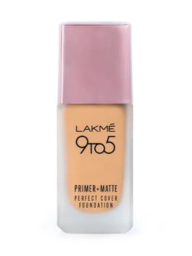 Lakme 9to5 Primer + Matte Perect Cover Foundation Warm Light W110