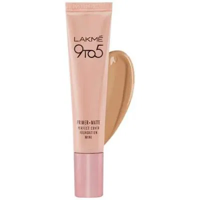 Lakme 9to5 Primer + Matte Perfect Cover Foundation Mini Warm Creme W120