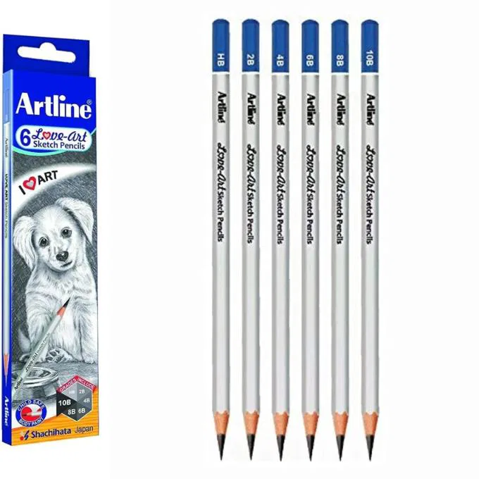 Love-Art 6 Sketch Pencils