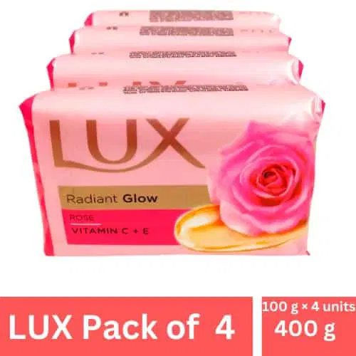 Lux Radiant Glow Rose Soap (Set 3+1)