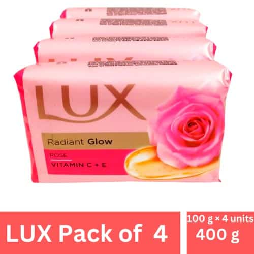 Lux Radiant Glow Rose Soap (Set 3+1)