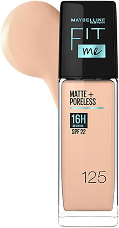 Maybelline Fit Me Matte + Poreless Oil Control Foundation Spf22 125