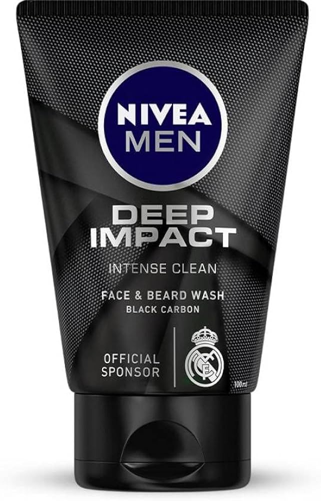 Nivea Men Deep Impact Face & Beard Wash Black Carbon Face Wash