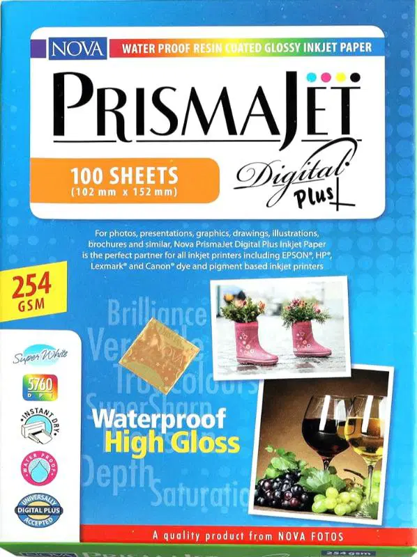 Nova Prismajet Glossy Photo Paper 254gsm