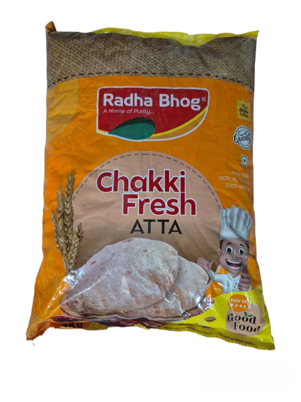 Radha Bhog Fresh Chakki Atta(Red)