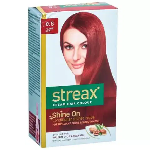 Streax Cream Hair Color (0.6) Flame Red