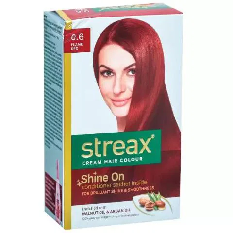 Streax Cream Hair Color (0.6) Flame Red